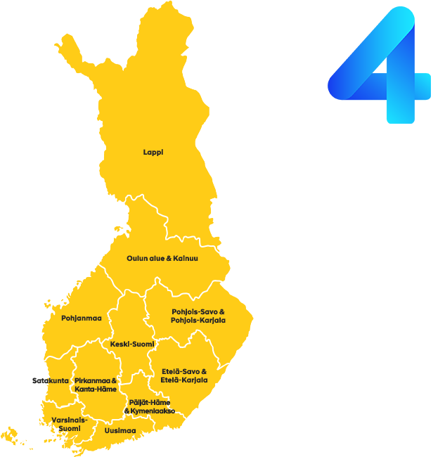 TV-mainonnan 11 aluetta ovat Uusimaa, Varsinais-Suomi, Pirkanmaa & Kantahäme, Satakunta, Päijät-Häme & Kymenlaakso, Keski-Suomi, Etelä-Savo & Etelä-Karjala, Pohjois-Savo & Pohjois-Karjala, Oulun alue & Kainuu ja Lappi